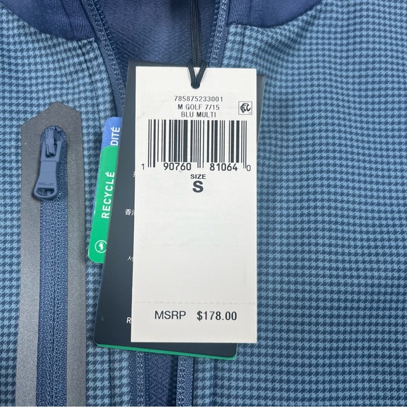 NWT RLX Ralph Lauren Golf Men’s Performance French Terry Vest Size S Blue 178$ - Picture 5 of 11